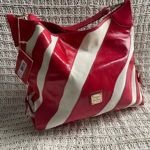 Rooney and Bourke Striped Shoulder Bag